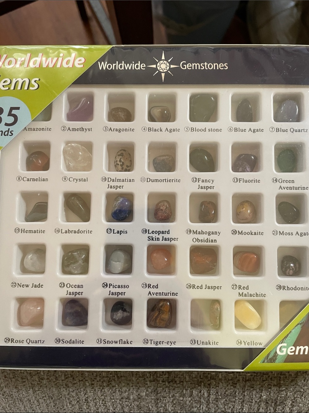 Assorted Gemstone Display - Multicolor